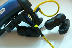 Cables secured on a vehicle